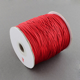 1mm Chinese Knot Macrame Rattail Jewelry Thread Round Nylon Cords, about 328.08 yards(300m)/roll