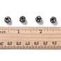 Perles de boule pave disco , Perles de strass d'argile polymère , ronde, pp 13 (1.9~2 mm), 5 rangées de strass, 8 mm, Trou: 1mm