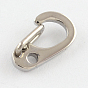 Polished 316 Surgical Stainless Steel Keychain Clasp Findings, Snap Clasps