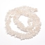 Quartz naturel perles de puce de cristal brins, perles de cristal de roche, 5~8x5~8mm, Trou: 1mm, environ 31.5 pouce