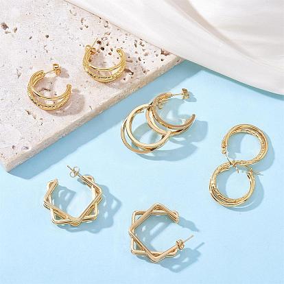 Earrings for Women, Hoop Earrings, Gold Plated Earrings, Hypoallergenic Earrings Fashion Jewelry Gifts for Women