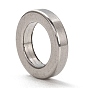 201 Stainless Steel Spacer Beads, Round Ring Shape