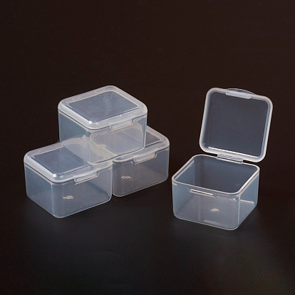 Plastic Bead Containers, Flip Top Bead Storage, Removable, 9 Compartments, Rectangle