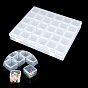 30 Étui de rangement en plastique avec fentes pour travaux manuels, conteneurs de boîte de rangement pour peinture au diamant, rectangle