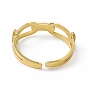 Placage ionique (ip) 304 anneau de manchette en acier inoxydable pour femme, anneaux ouverts en forme de fermoir