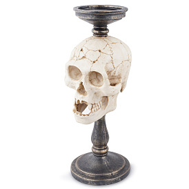 Resin Candle Holders, Display Decorations, Halloween Skull