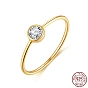 925 тонкие серебряные кольца на палец, женское кольцо с камнем из кубического циркония, с печатью s925