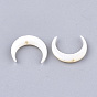 Freshwater Shell Beads, Double Horn/Crescent Moon
