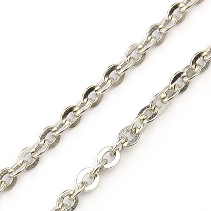 304 Stainless Steel Necklaces Women Cable Chain Necklaces