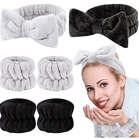 Butterfly Elastic Wristband Hairband for Face Washing and Waterproof Wristband Headband.