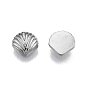 304 Stainless Steel Cabochons, Shell Shape