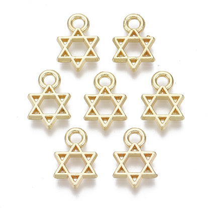 Alloy Charms, for Jewish, Star of David