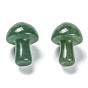 Натуральный зеленый авантюрин гриб гуа ша камень, инструмент для массажа со скребком гуа ша, для спа расслабляющий медитационный массаж
