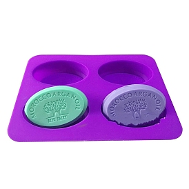 DIY Silicone Soap Molds, Resin Casting Molds, For UV Resin, Epoxy Resin Jewelry Making, Oval with Tree