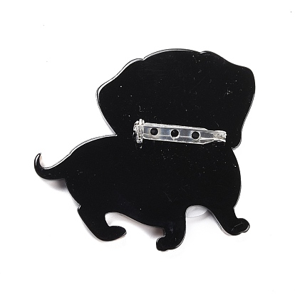 Fashion Dog Acrylic Badge, Cartoon Animal Lapel Pin for Backpack Clothes