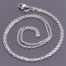 Fabrication de colliers en chaîne torsadée en acier inoxydable, pour la fabrication de colliers de perles