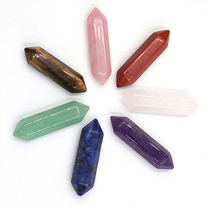 Healing Crystals and Stones Kits, Including 7 Chakra Pointed Gemstones and 7 Tumbled Nuggets Spiritual Stones