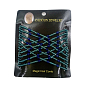 Iron Hair Bun Makers, Stretch Double Hair Combs, with Glass Seed Beads