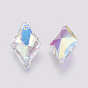 K9 Glass Rhinestone Pendants, Imitation Austrian Crystal, Faceted, Rhombus