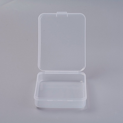 Conteneurs de perle plastique, rectangle