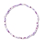 3Pcs 3 Style Glass Seed Beaded Anklets Set