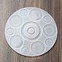 DIY Round Pendant & Link Silicone Molds, Resin Casting Molds, for UV Resin, Epoxy Resin Wind Chime Craft Making