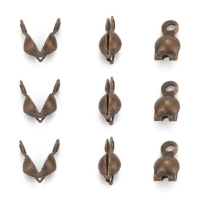 Iron Bead Tips, Calotte Ends, Clamshell Knot Cover, Nickel Free