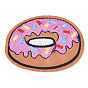 Computerized Embroidery Cloth Iron On Patches, Costume Accessories, Appliques, Donut
