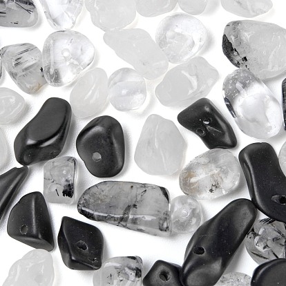 60g 4 perles de pierres précieuses mélangées naturelles de style g, pour la fabrication de bijoux