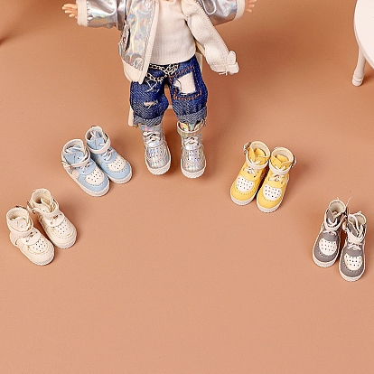 Imitation Leather Doll Sneakers, for BJD Girl Doll Accessories