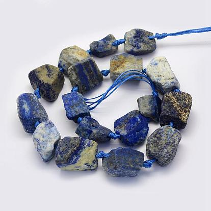 Natural Lapis Lazuli Beads Strands, Nuggets