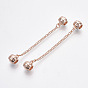 Alloy European Beads, with Safety Chains, Rondelle with Heart