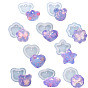 Moules en silicone pendentif bricolage, moules en résine, pour la résine UV, fabrication de bijoux en résine époxy, fleur/coeur/étoile/nuage/ours/couronne/chat