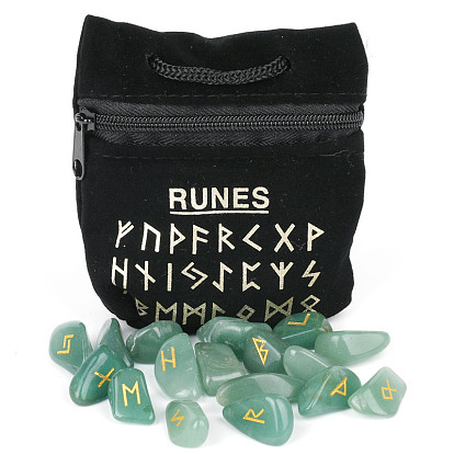 Natural Gemstone Rune Stones, Tumbled Stone, Healing Stones for Chakras Balancing, Crystal Therapy, Meditation, Reiki, Divination Stone, Nuggets