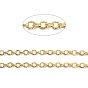 Brass Cable Chains, with Spool, Unwelded