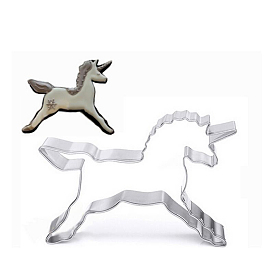 304 Stainless Steel Cookie Cutters, Cookies Moulds, DIY Biscuit Baking Tool, Unicorn