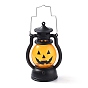 Lampe à huile portable en plastique, citrouille lanterne, pour la décoration de fête d'halloween