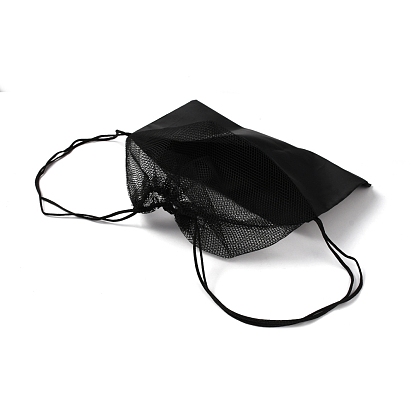 Авоськи из полиэстера, многофункциональная сумка для спортзала с кулиской, сетчатая сумка для переноски, прямоугольные