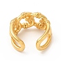 Placage ionique (ip) 304 anneau de manchette en acier inoxydable, fermoirs creux forme anneaux ouverts pour hommes femmes
