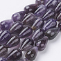 Natural Amethyst Beads Strands, Drop