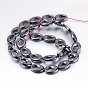 Non-magnetic Synthetic Hematite Beads Strands, Oval
