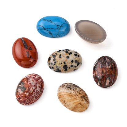 Cabochons de pierres fines, ovale, 18x13x5mm