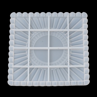 Moldes de silicona para almacenamiento de platos de joyería diy cuadrados/corazón/polígono, moldes de resina, para resina uv, fabricación artesanal de resina epoxi