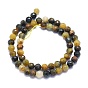 Natural Pietersite Beads Strands, Round, Faceted(128 Facets)