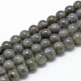 Natural Labradorite Beads Strands, Round