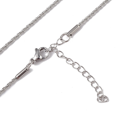 304 ожерелье из костяной веревки из нержавеющей стали для женщин