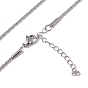 304 ожерелье из костяной веревки из нержавеющей стали для женщин