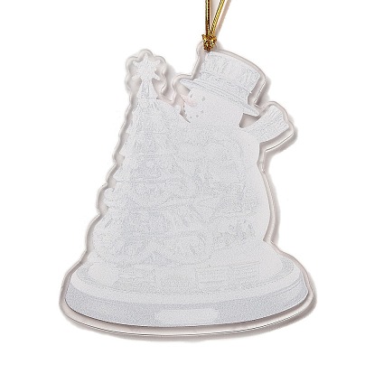 Acrylic Christmas Tree Pendant Decoration, for Christmas Party or Car Reflector Hanging Ornaments