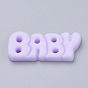 Resin Cabochons, Word Baby