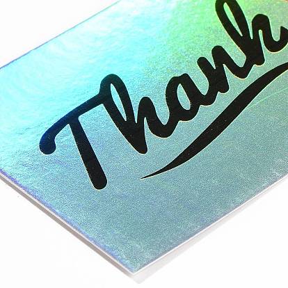 Carte de remerciement laser, pour les décorations du jour de Thanksgiving, rectangle